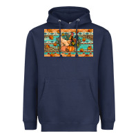 Navy Fall coop animals pumpkin Heavyweight Hoodie - Artiststas