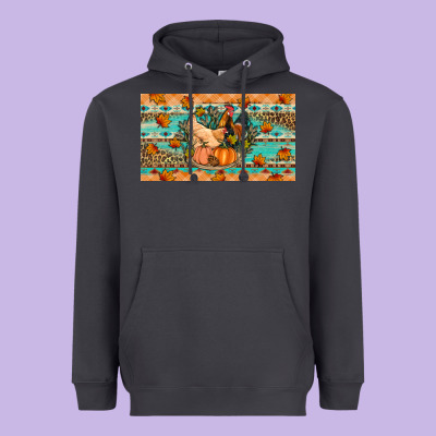 Fall Coop Animals Pumpkin Heavyweight Hoodie Designed By Artiststas