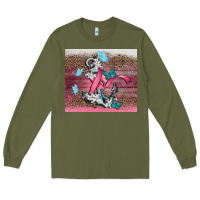 Army Green cancer awareness anchor Long Sleeve Tee - CowGirlArtShop