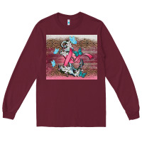 Burgundy cancer awareness anchor Long Sleeve Tee - CowGirlArtShop