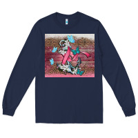 Navy cancer awareness anchor Long Sleeve Tee - CowGirlArtShop