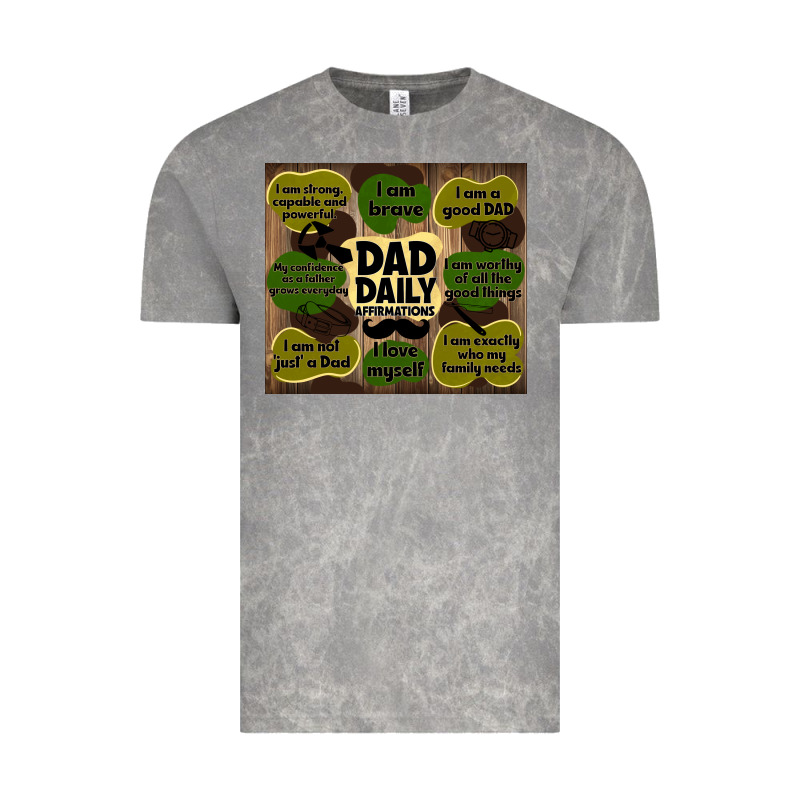 Dad Daily Affirmations Vintage Tee by TumblerDesignByShophia | Teevron