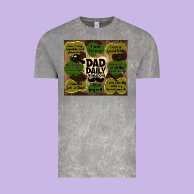 Dad Daily Affirmations Vintage Tee Designed By Tumblerdesignbyshophia