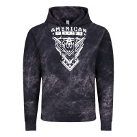 Cloud Black American Fighter 3 Vintage Hoodie - lanVoArt