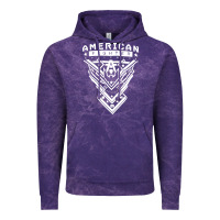 Cloud Purple American Fighter 3 Vintage Hoodie - lanVoArt