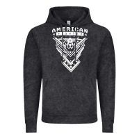 Vintage Black American Fighter 3 Vintage Hoodie - lanVoArt