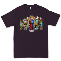 Plum mom virgin mary Premium Tee - SublimationCraftShop