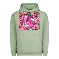 Pigment Oil Green nobody fights alone Urban Hoodie - AdoDesignShop