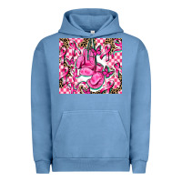 Pigment Pebble Blue nobody fights alone Urban Hoodie - AdoDesignShop