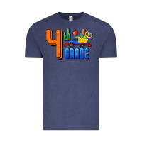 Vintage Denim Fourth Grade Vintage Tee - RanaPortraitStore