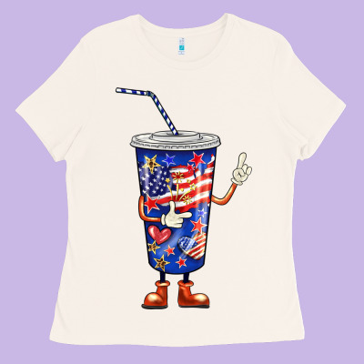 4th Of July Coca Ladies Tee Designed By Barkaloodesign