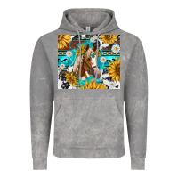 Cloud Rock cowhide aztec horse Vintage Hoodie - TumblerDesignByShophia