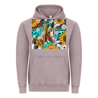 Vintage Zinc cowhide aztec horse Vintage Hoodie - TumblerDesignByShophia