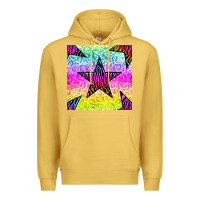Antique Gold zebra glitter star seamless pattern Premium Hoodie - BundleAndBundleShop