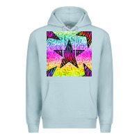 Blue Mist zebra glitter star seamless pattern Premium Hoodie - BundleAndBundleShop