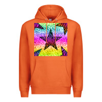 Carrot zebra glitter star seamless pattern Premium Hoodie - BundleAndBundleShop