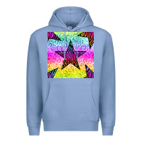 Zebra Glitter Star Seamless Pattern Premium Hoodie | Teevron