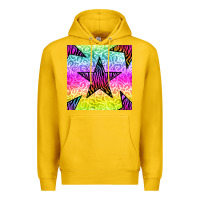 Lemon zebra glitter star seamless pattern Premium Hoodie - BundleAndBundleShop
