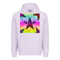 Lilac zebra glitter star seamless pattern Premium Hoodie - BundleAndBundleShop