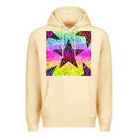 Pina Colada zebra glitter star seamless pattern Premium Hoodie - BundleAndBundleShop