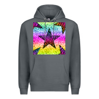 Rock zebra glitter star seamless pattern Premium Hoodie - BundleAndBundleShop