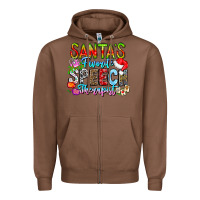 Chestnut festive speech therapist tribute Zipper Hoodie - CowhideDigitalArt