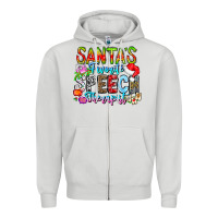 Festive Speech Therapist Tribute Zipper Hoodie | Teevron