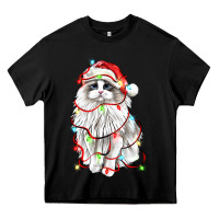 Black christmas ragdoll cat Heavy Core Tee - LillyAllenDesigns