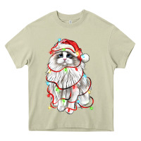 Mossy christmas ragdoll cat Heavy Core Tee - LillyAllenDesigns