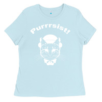 Baby Blue Purrrsist Ladies Tee - Bettercallsaul