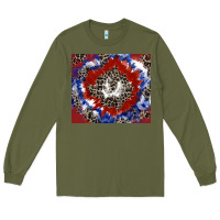 Army Green patriotic tie dye Long Sleeve Tee - CowGirlArtShop