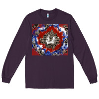 Plum patriotic tie dye Long Sleeve Tee - CowGirlArtShop