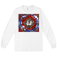 White patriotic tie dye Long Sleeve Tee - CowGirlArtShop