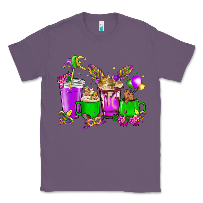 Mardi Gras Coffee Cups Classic Tee by NancyCooperArtShop | Teevron