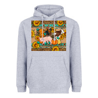 Heather Grey Fall Coop Animals Heavyweight Hoodie - Artiststas
