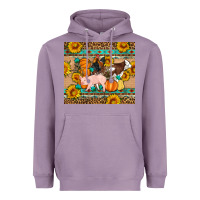 Lavender Fall Coop Animals Heavyweight Hoodie - Artiststas