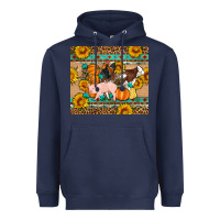 Navy Fall Coop Animals Heavyweight Hoodie - Artiststas