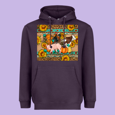 Fall Coop Animals Heavyweight Hoodie Designed By Artiststas