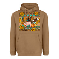 Toasted Coconut Fall Coop Animals Heavyweight Hoodie - Artiststas