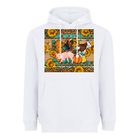 White Fall Coop Animals Heavyweight Hoodie - Artiststas