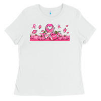 White breast cancer american football Ladies Tee - Jasminsmagicworld