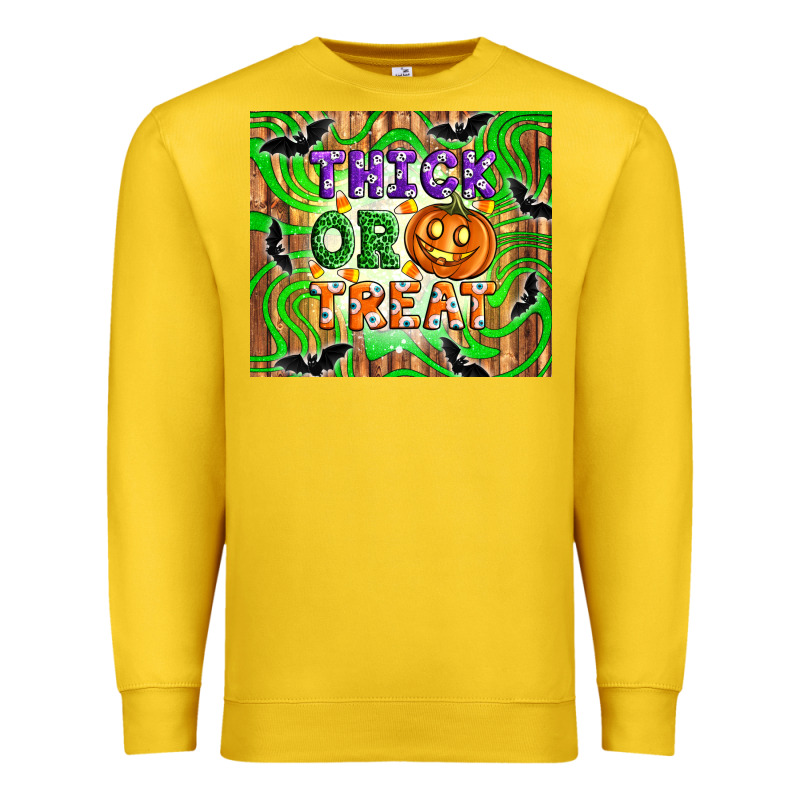 Thick Or Treat Tumbler Premium Sweatshirt by Artiststas | Teevron