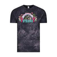 Cloud Black Strong Cancer rainbow Cancer Awareness Vintage Tee - HowdyJamesFarm