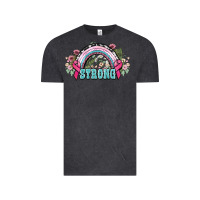 Vintage Black Strong Cancer rainbow Cancer Awareness Vintage Tee - HowdyJamesFarm