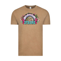 Strong Cancer Rainbow Cancer Awareness Vintage Tee | Teevron