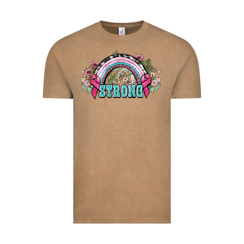 Strong Cancer Rainbow Cancer Awareness Vintage Tee by HowdyJamesFarm | Teevron