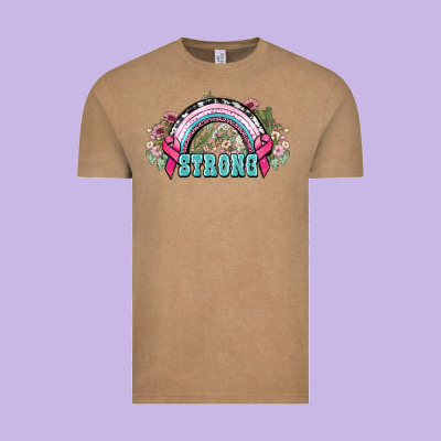 Strong Cancer Rainbow Cancer Awareness Vintage Tee Designed By Howdyjamesfarm