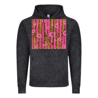 Vintage Black glitter pink stripe leopard pattern with flowers Vintage Hoodie - TumblerDesignByShophia