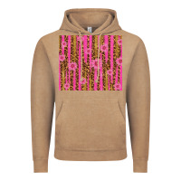 Vintage Coffee glitter pink stripe leopard pattern with flowers Vintage Hoodie - TumblerDesignByShophia