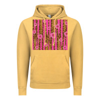 Vintage Mustard glitter pink stripe leopard pattern with flowers Vintage Hoodie - TumblerDesignByShophia